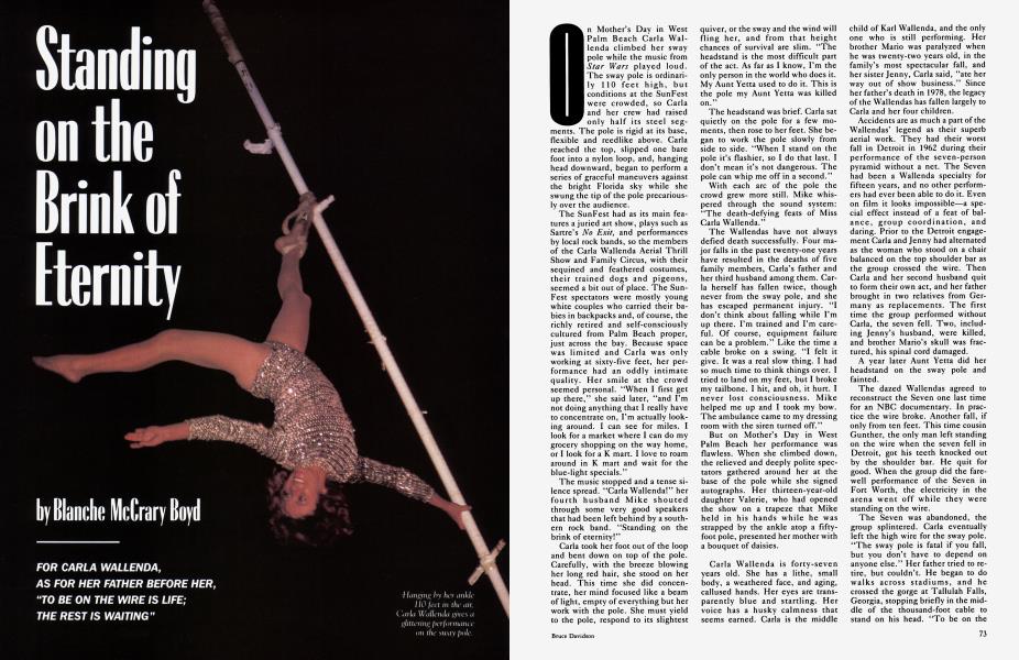 Standing on the Brink of Eternity | Vanity Fair | November 1983