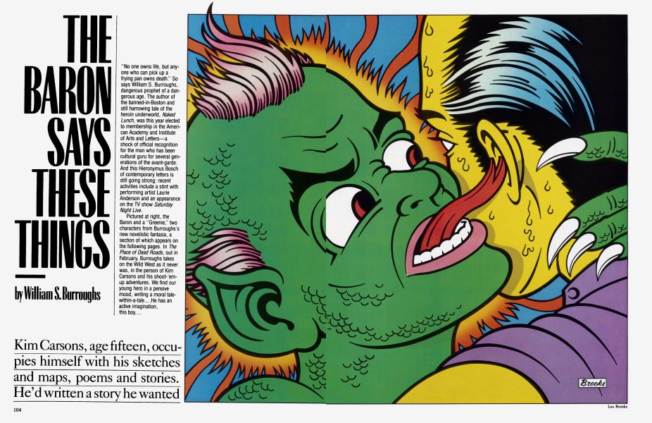 THE BARON SAYS THESE THINGS | Vanity Fair | November 1983