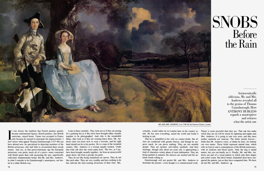 SNOBS Before the Rain | Vanity Fair | April 1984
