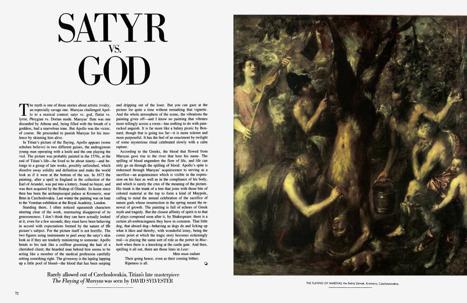 SATYR VS. GOD | Vanity Fair | June 1984