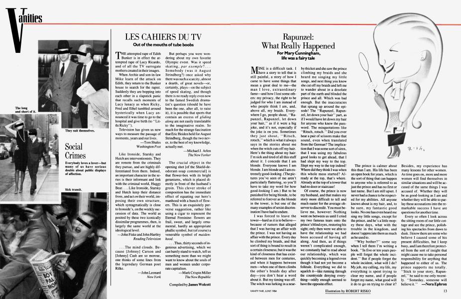 LES CAHIERS DU TV | Vanity Fair | June 1984
