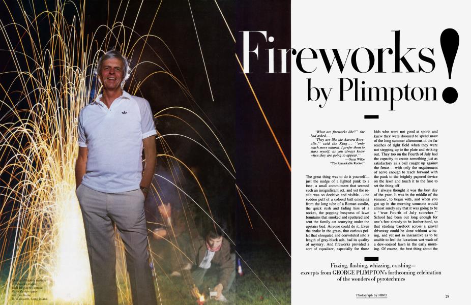 Fireworks by Plimpton! | Vanity Fair | July 1984