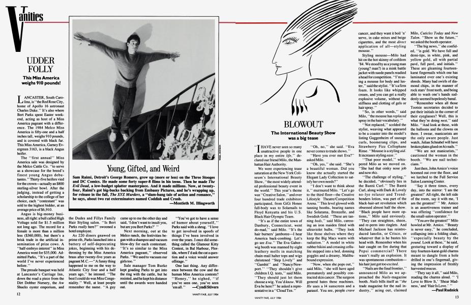 UDDER FOLLY | Vanity Fair | July 1984