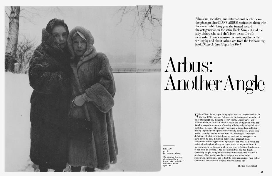 Arbus: Another Angle | Vanity Fair | AUGUST 1984