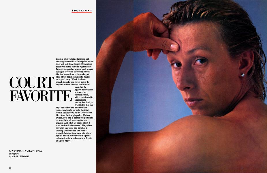 COURT FAVORITE | Vanity Fair | September 1984