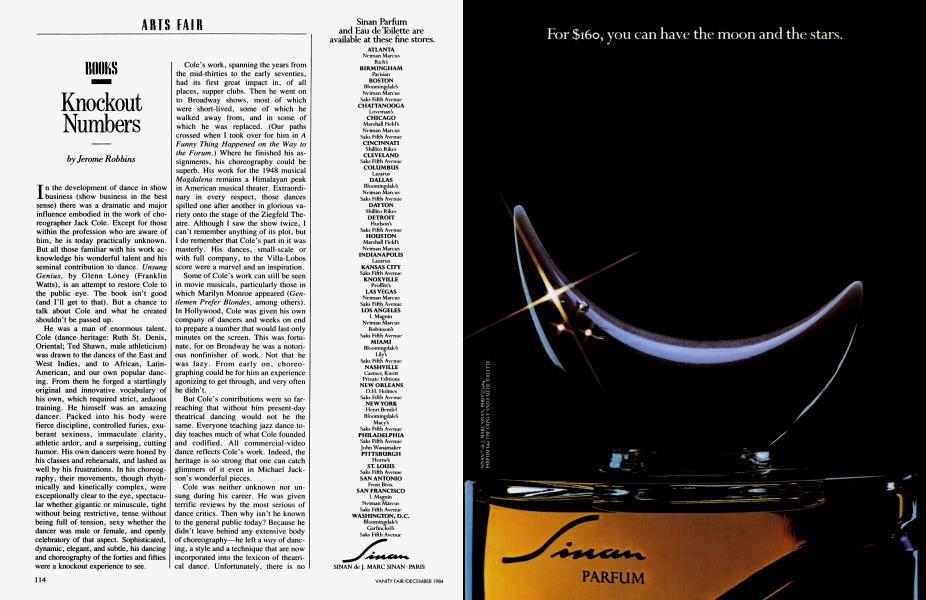Knockout Numbers | Vanity Fair | December 1984