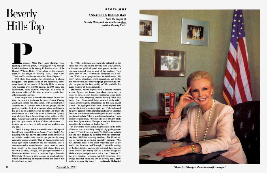 Beverly Hills Top | Vanity Fair | March 1985