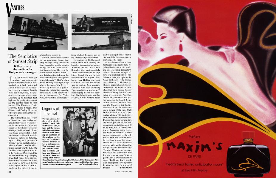 Legions of Helmut | Vanity Fair | April 1985