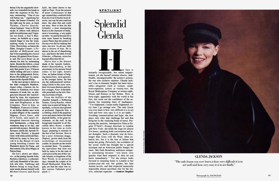 Splendid Glenda | Vanity Fair | April 1985