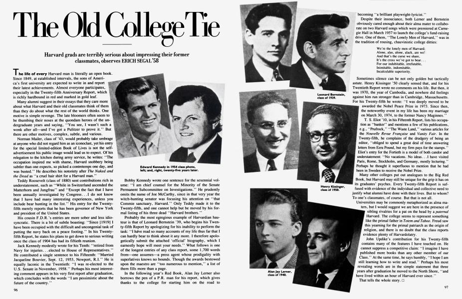 The Old College Tie | Vanity Fair | June 1985