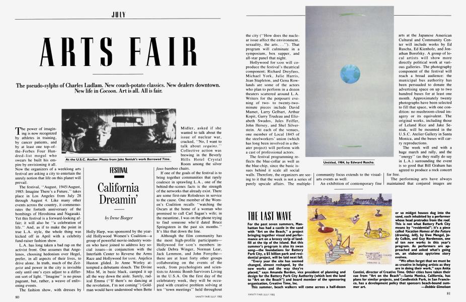 California Dreamin' | Vanity Fair | July 1985