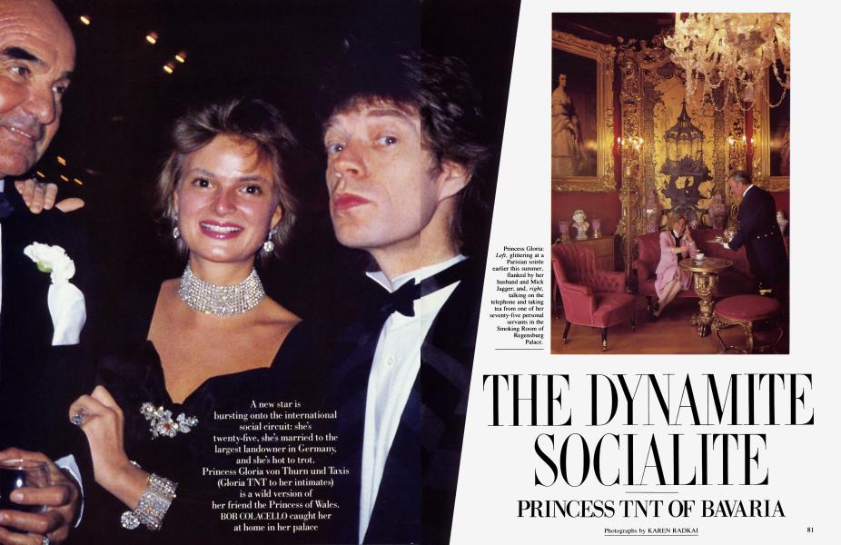 THE DYNAMITE SOCIALITE PRINCESS TNT OF BAVARIA | Vanity Fair | September 1985