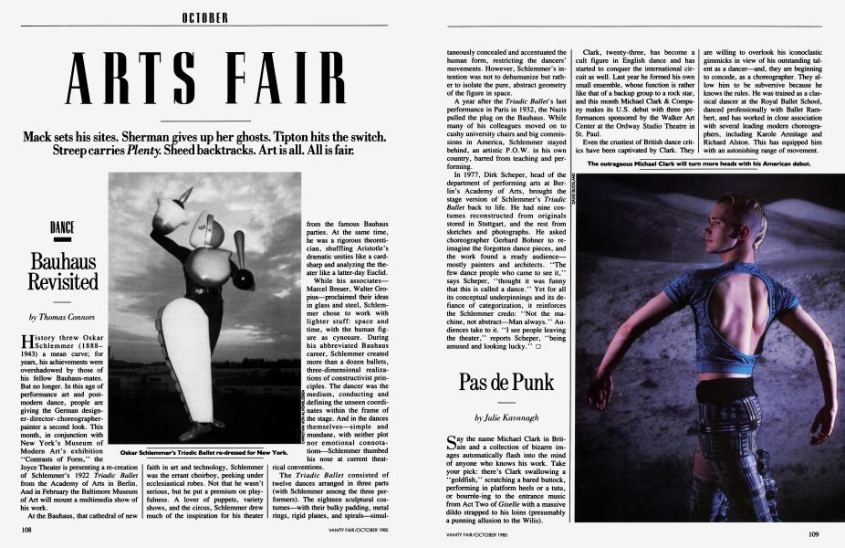 Pas de Punk | Vanity Fair | October 1985