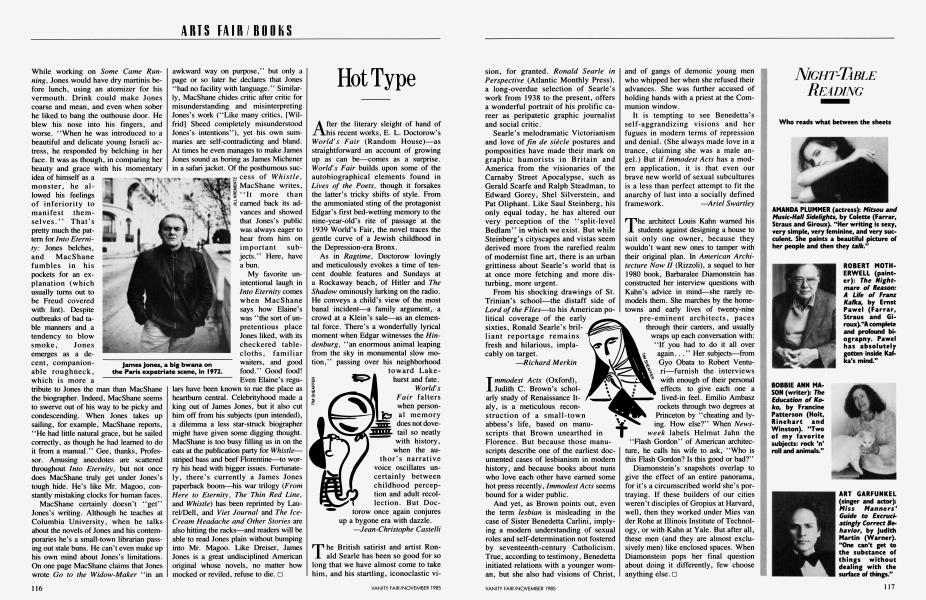 Hot Type | Vanity Fair | November 1985