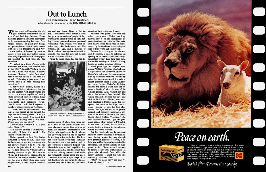 Out to Lunch | Vanity Fair | December 1985