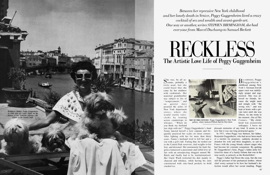 RECKLESS The Artistic Love Life of Peggy Guggenheim | Vanity Fair | February 1986