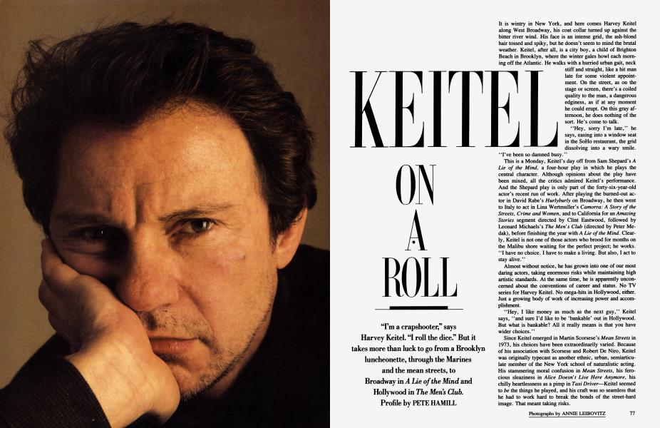 KEITEL ON A ROLL | Vanity Fair | April 1986