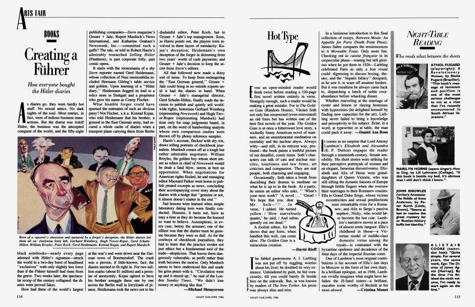 Hot Type | Vanity Fair | April 1986