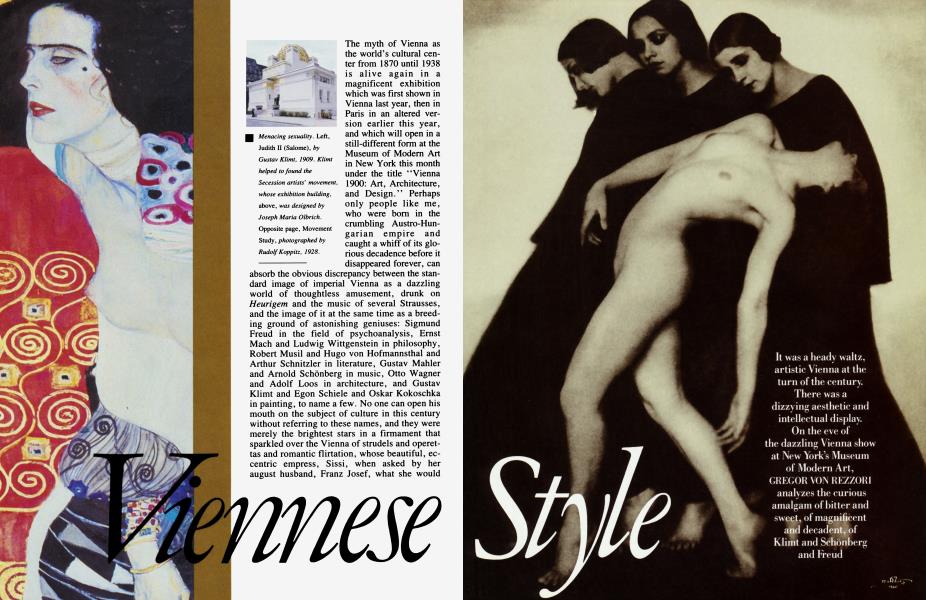 Viennese Style | Vanity Fair | July 1986