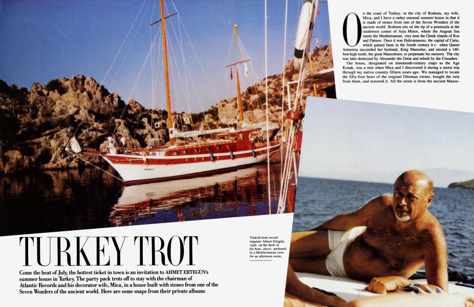 TURKEY TROT | Vanity Fair | July 1986