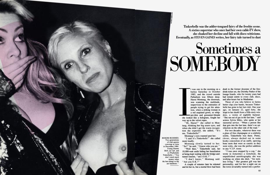Sometimes a SOMEBODY | Vanity Fair | January 1987