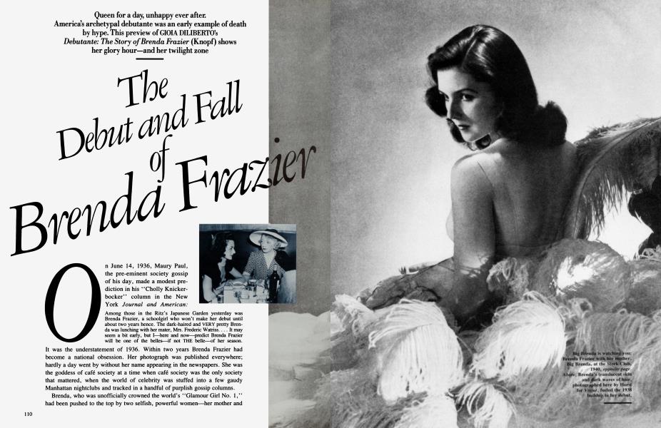 The Debut and Fall Brenda Frazier | Vanity Fair | May 1987