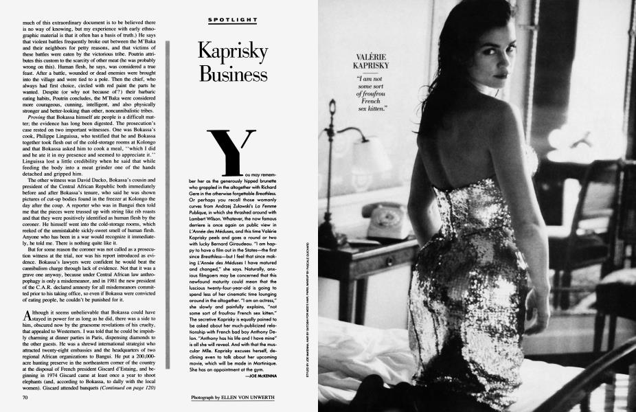 Kaprisky Business | Vanity Fair | June 1987