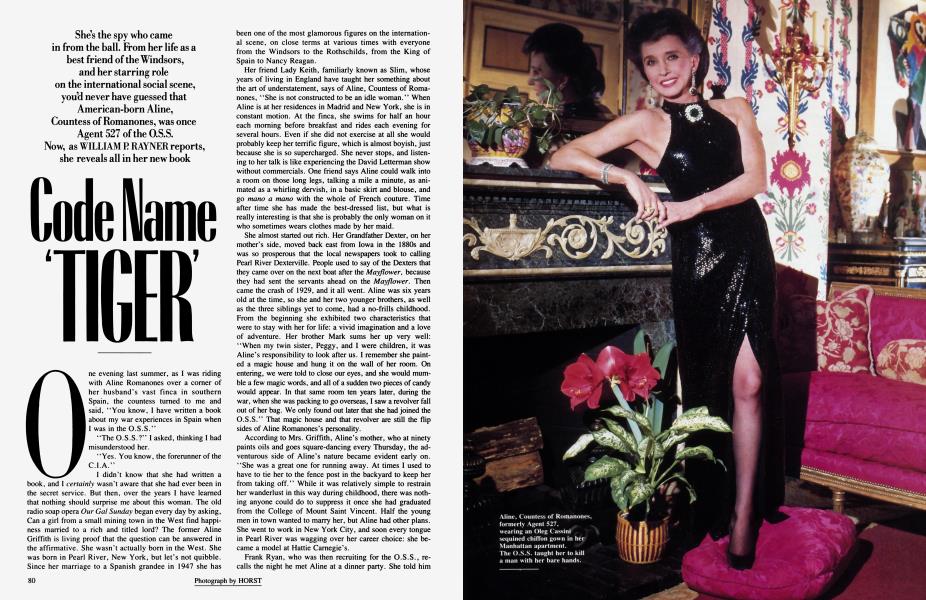 Code Name 'TIGER' | Vanity Fair | June 1987