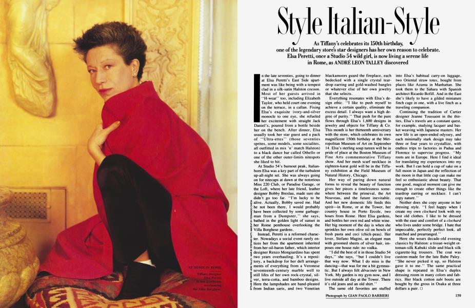Style Italian-Style | Vanity Fair | September 1987