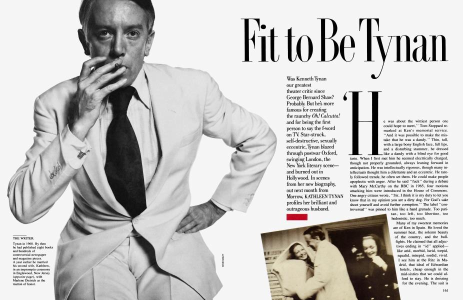 Fit to Be Tynan | Vanity Fair | September 1987