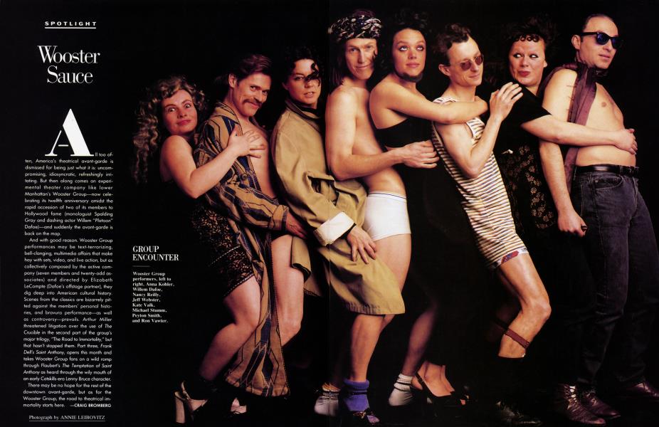 Wooster Sauce | Vanity Fair | November 1987