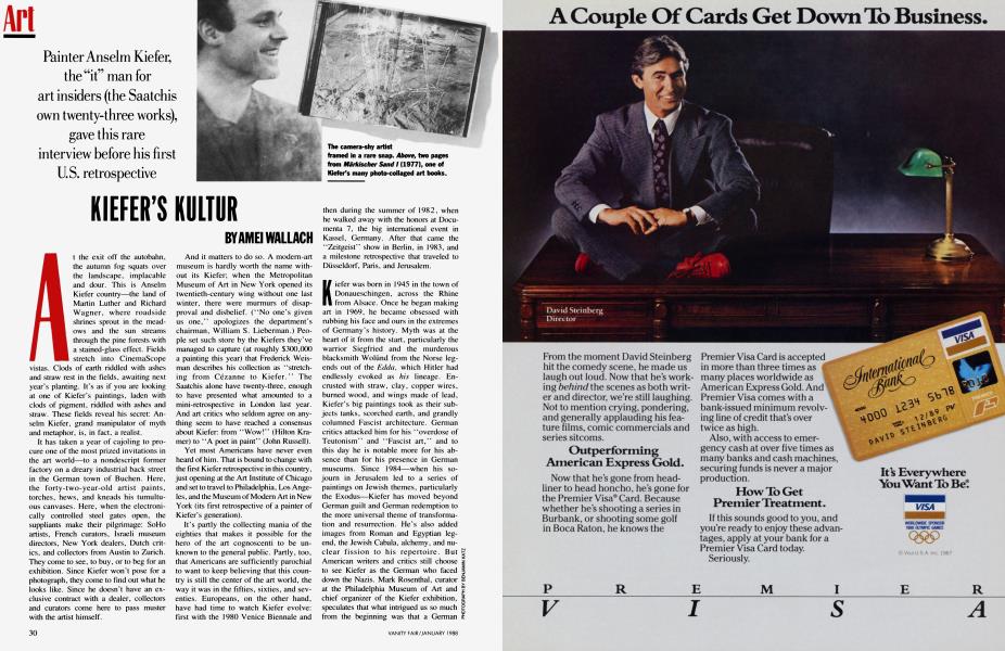 KIEFER'S KULTUR | Vanity Fair | January 1988