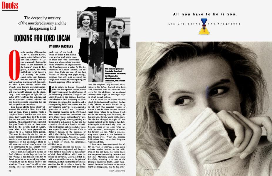 LOOKING FOR LORD LUCAN | Vanity Fair | May 1988