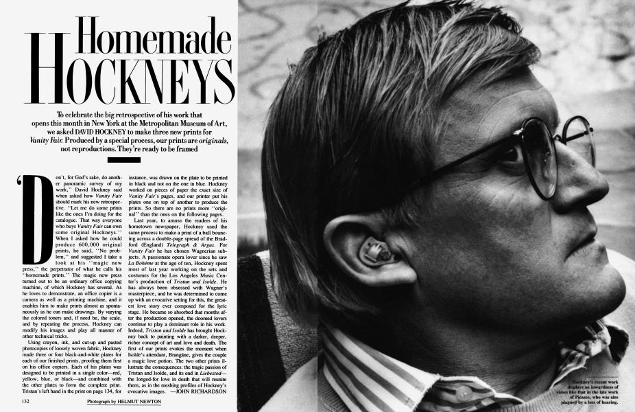 Homemade HOCKNEYS | Vanity Fair | June 1988
