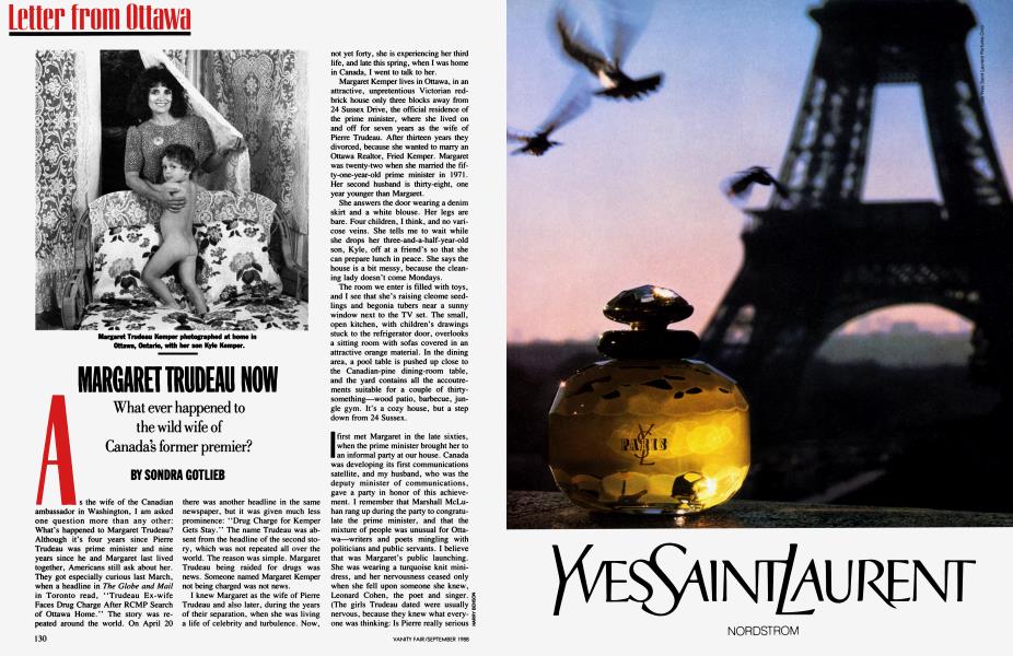 MARGARET TRUDEAU NOW | Vanity Fair | September 1988