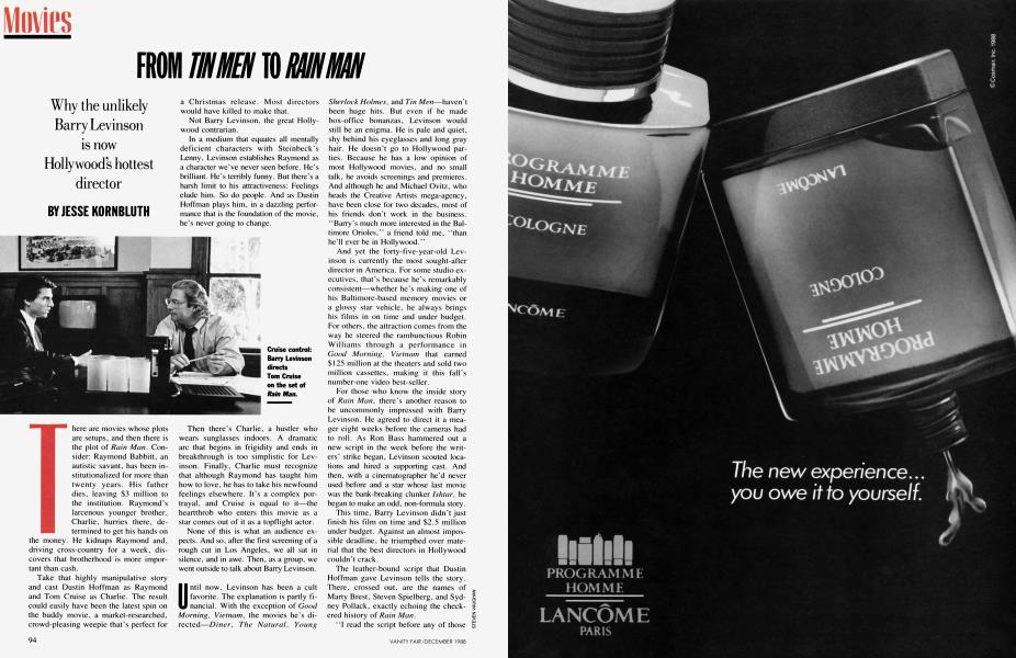 FROM TIN MEN TO RAIN MAN | Vanity Fair | December 1988