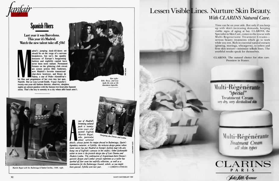 Spanish Fliers | Vanity Fair | February 1989