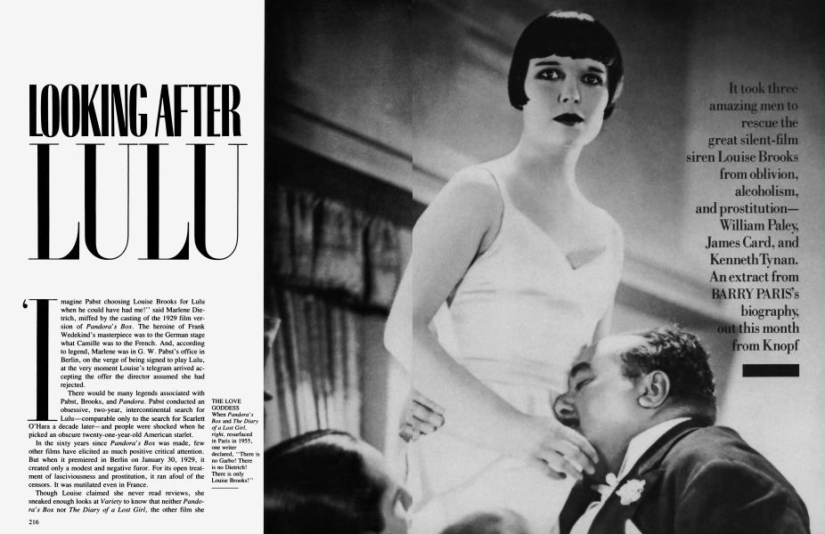 LOOKING AFTER LULU | Vanity Fair | October 1989