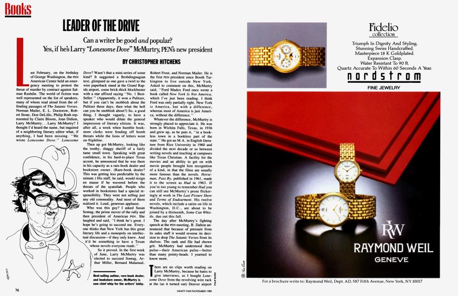 LEADER OF THE DRIVE | Vanity Fair | November 1989