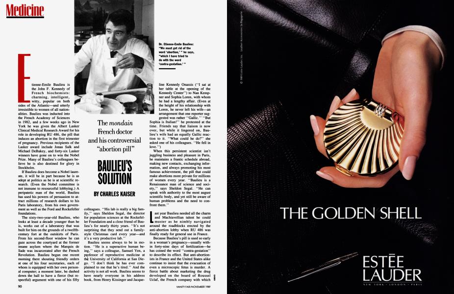 BAULIEU'S SOLUTION | Vanity Fair | November 1989