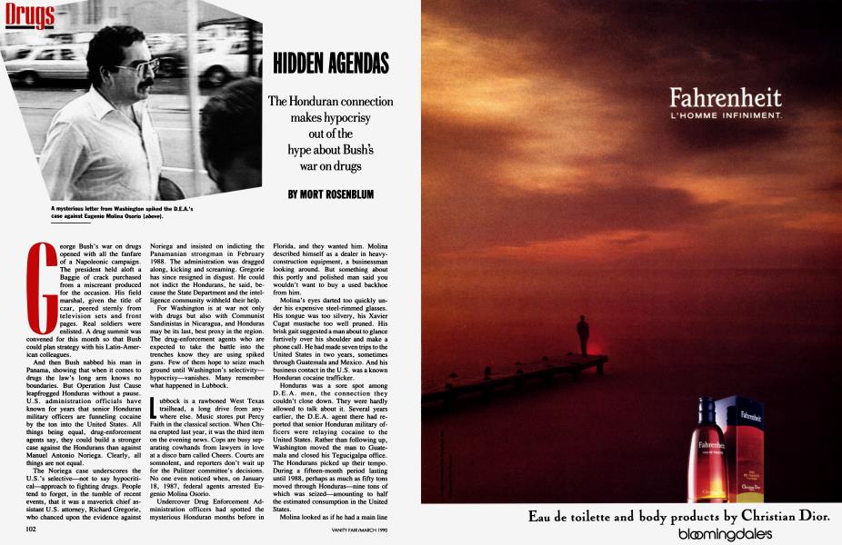 HIDDEN AGENDAS | Vanity Fair | March 1990
