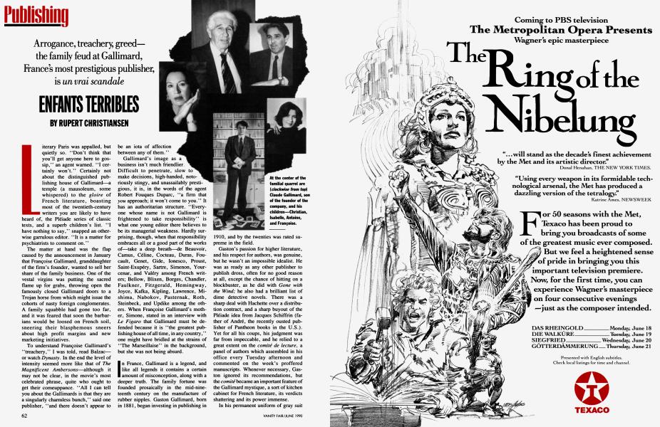 ENFANTS TERRIBLES | Vanity Fair | June 1990