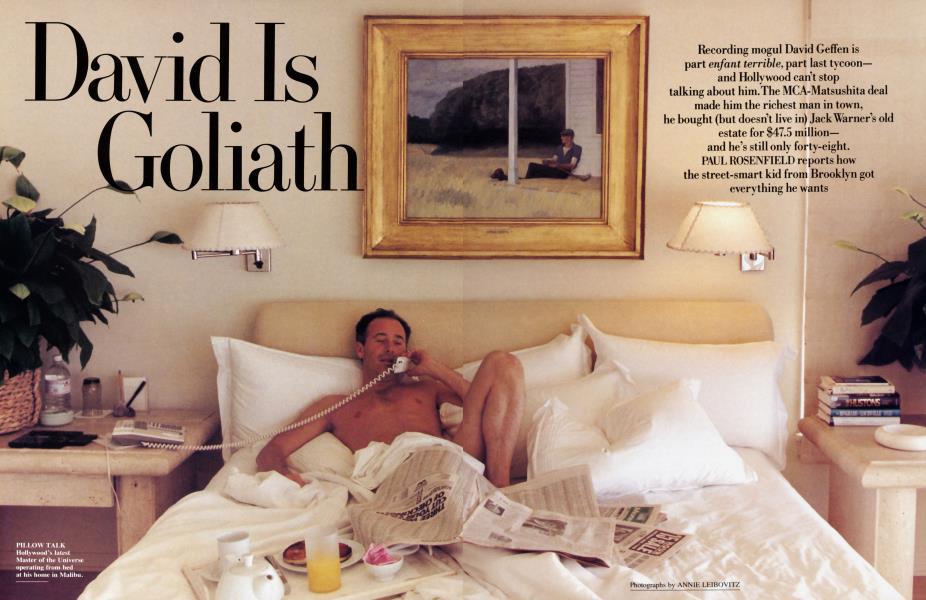 David Is Goliath | Vanity Fair | March 1991