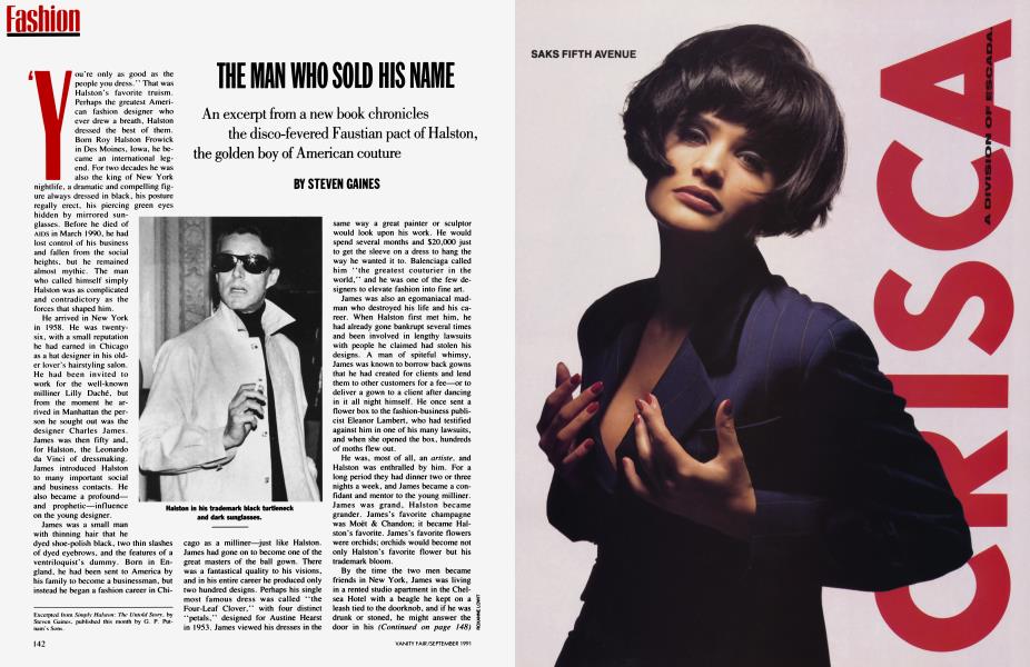 THE MAN WHO SOLD HIS NAME | Vanity Fair | September 1991