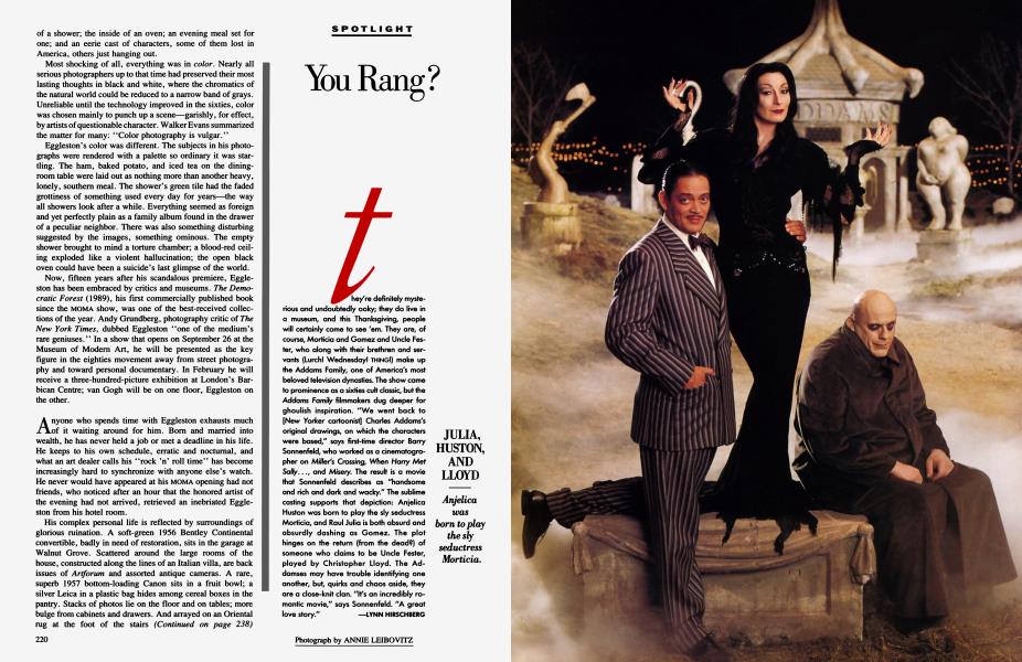 You Rang? | Vanity Fair | October 1991