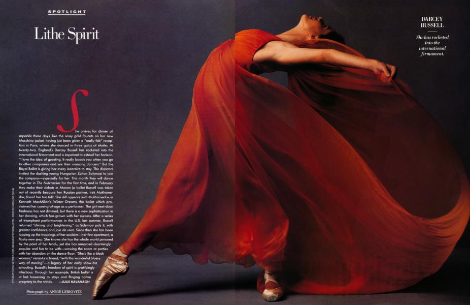 Lithe Spirit | Vanity Fair | January 1992