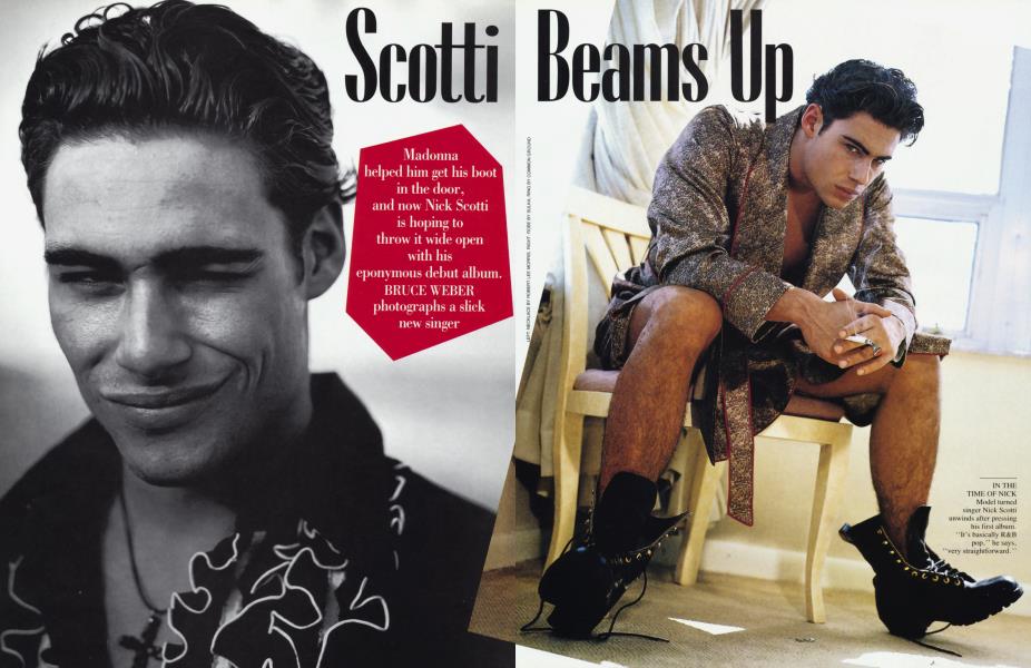 Scotti Beams Up | Vanity Fair | April 1993
