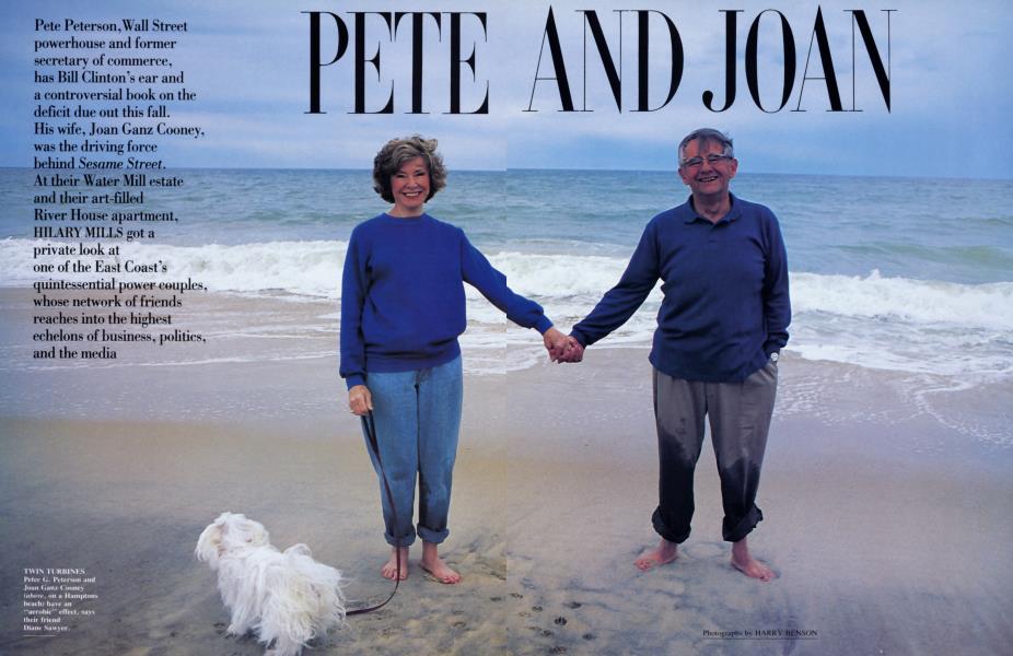 PETE AND JOAN | Vanity Fair | August 1993