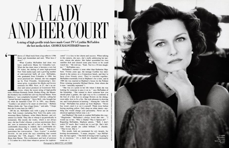 A LADY AND HER COURT | Vanity Fair | January 1994