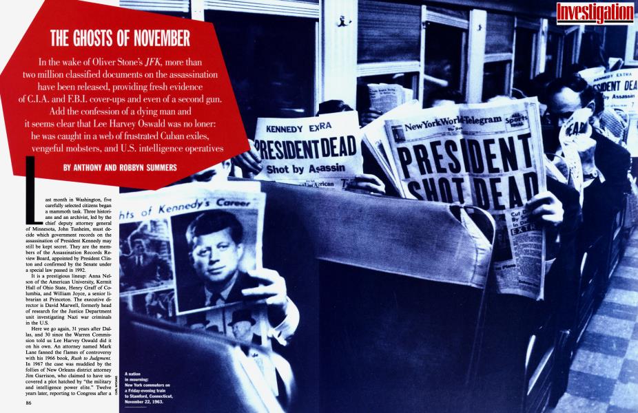 THE GHOSTS OF NOVEMBER | Vanity Fair | December 1994